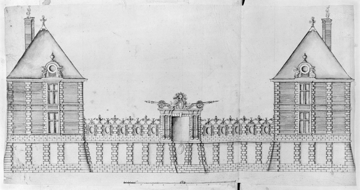 Ms 1001 fol 33-36, Château de Rosny - French School