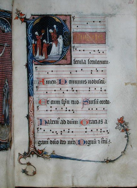 Ms 103 Initiale historiée 