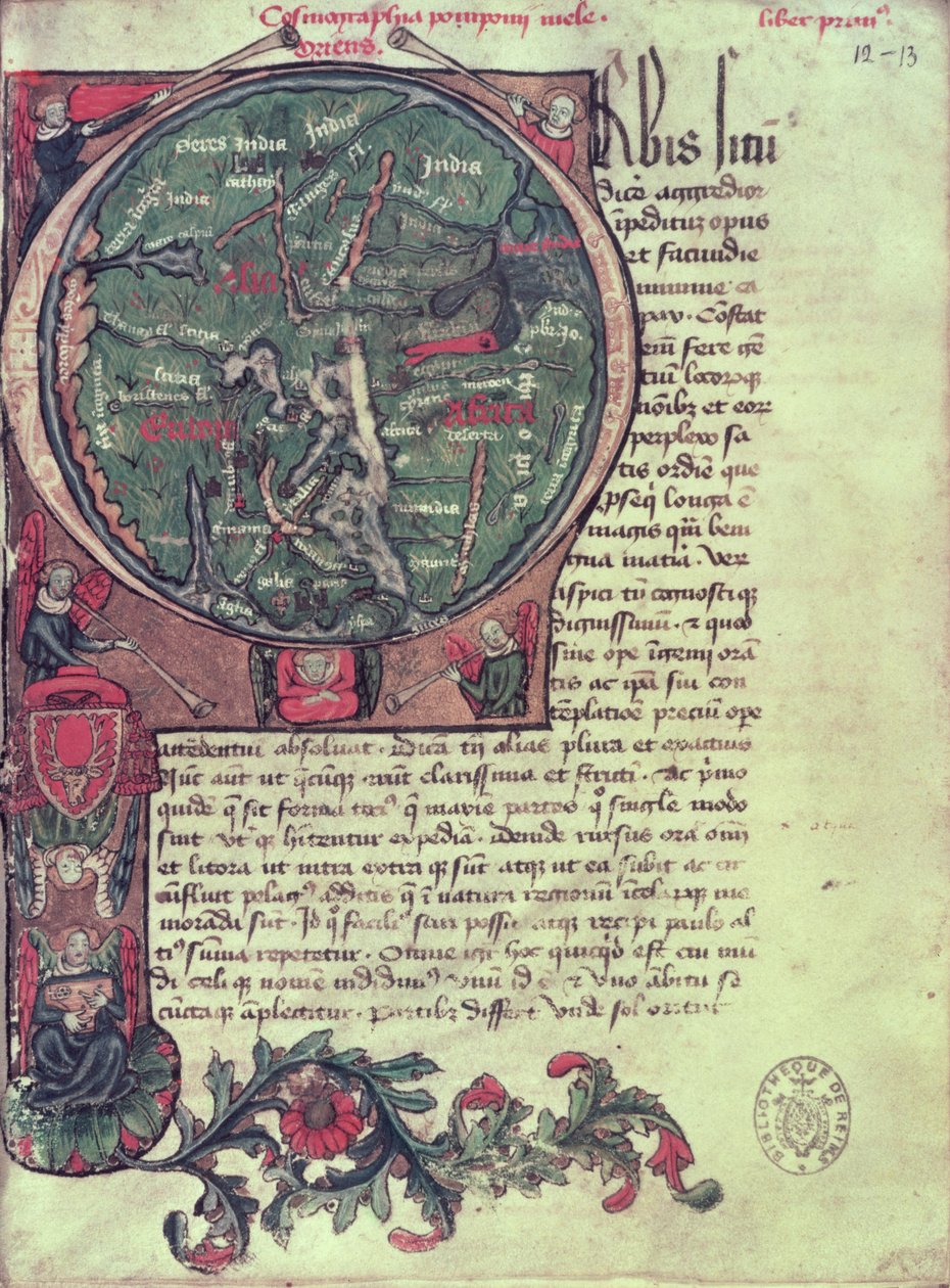 Ms 1321 fol.12 Initiale historiée 