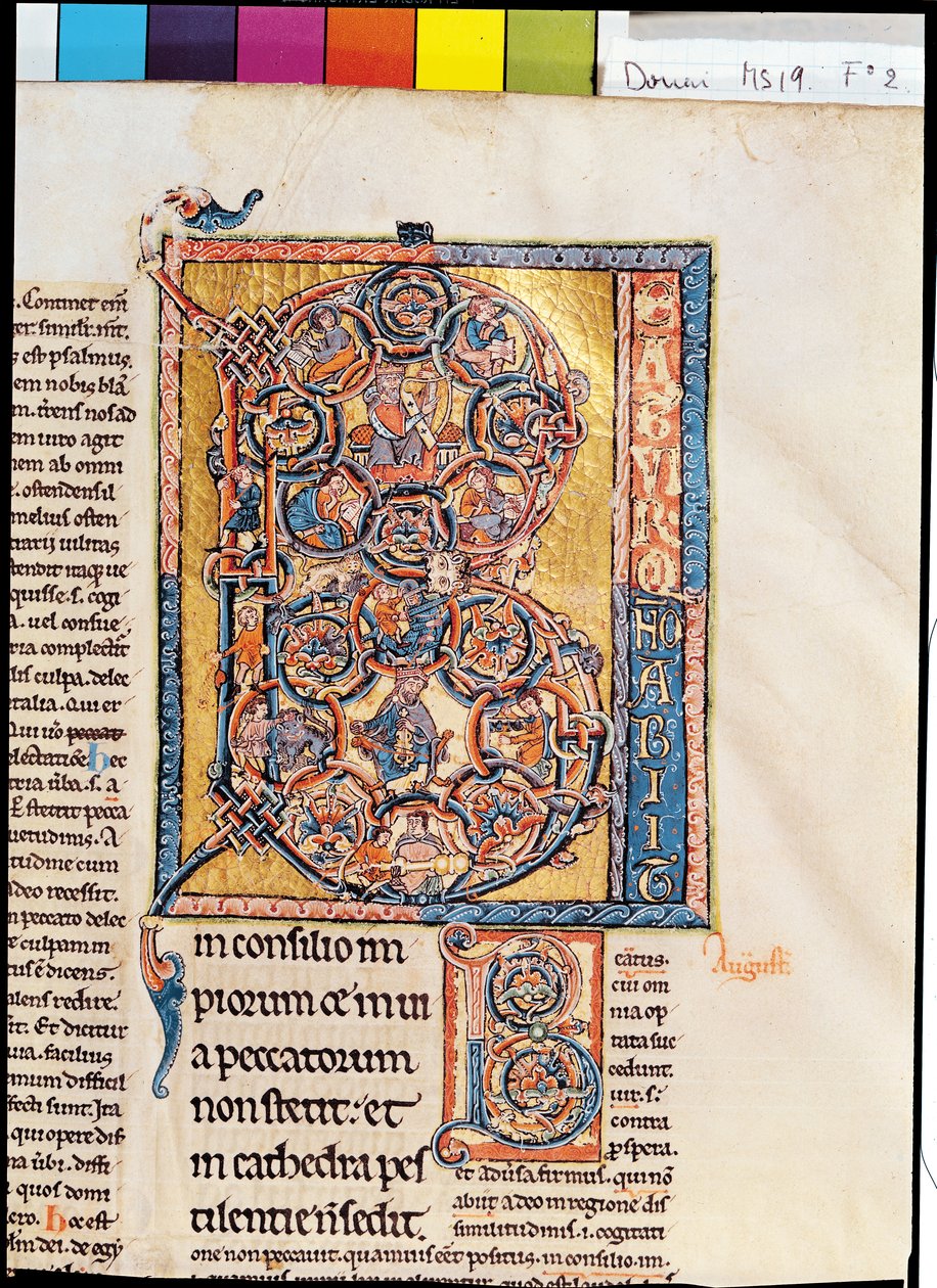 Ms 19 fd2 Initiale historiée 