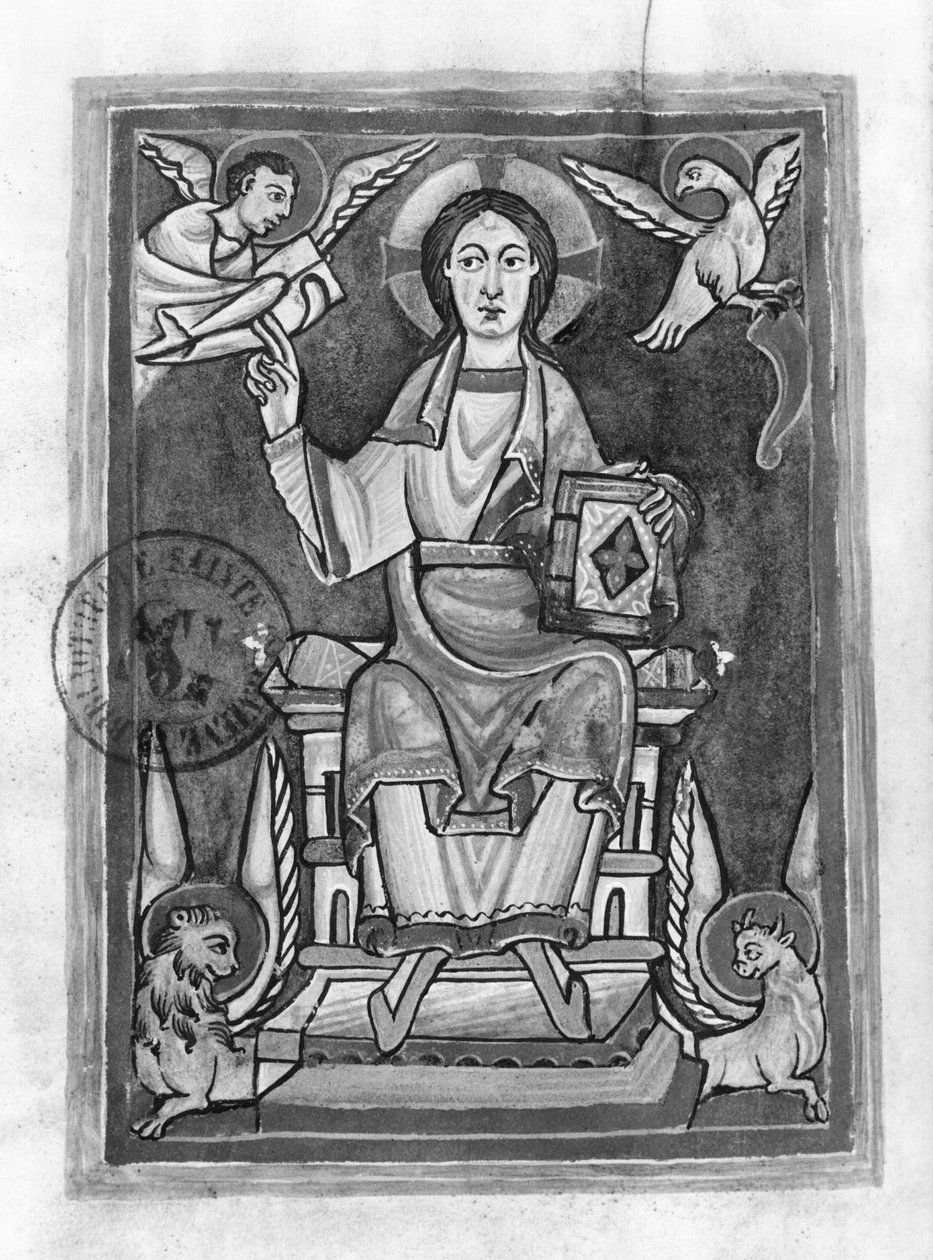 Christ en majesté, de Ms 2657 fol. 1v d