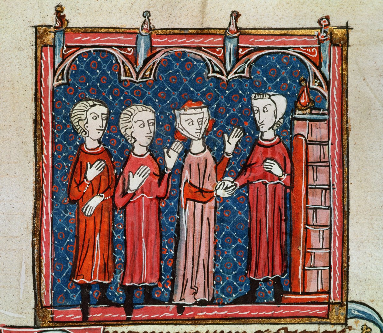 Ms 372 fol.6v Fornication et crime commis par un prêtre, extrait des 