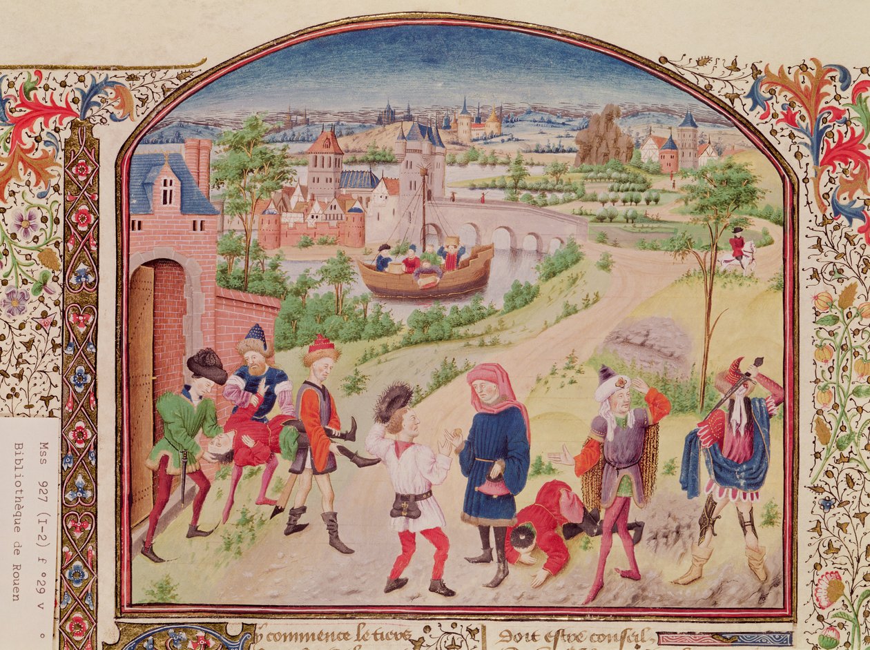 Ms 927 Fol.29v Courage et lâcheté, de l