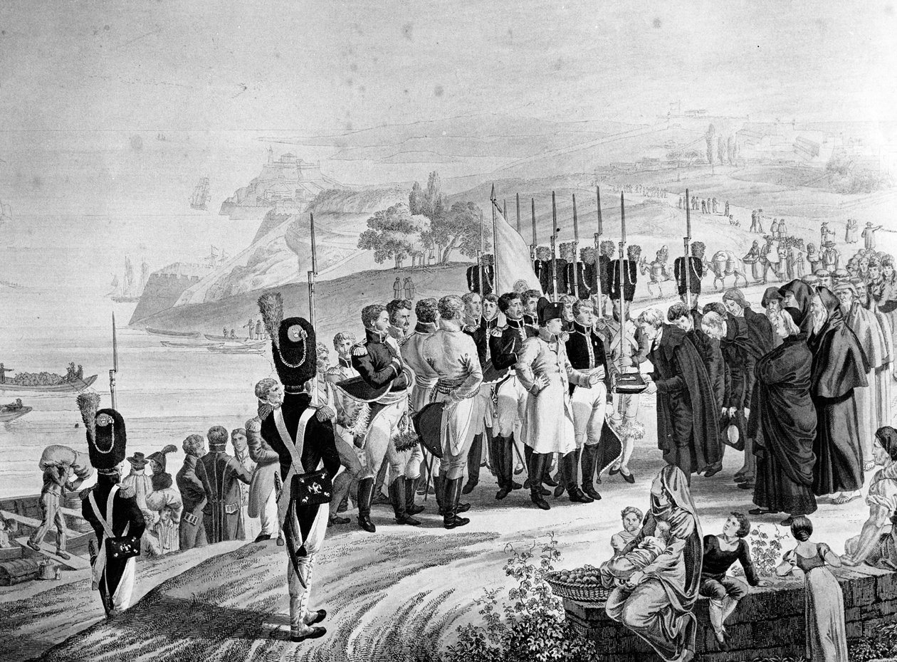 Napoléon arrivant sur l