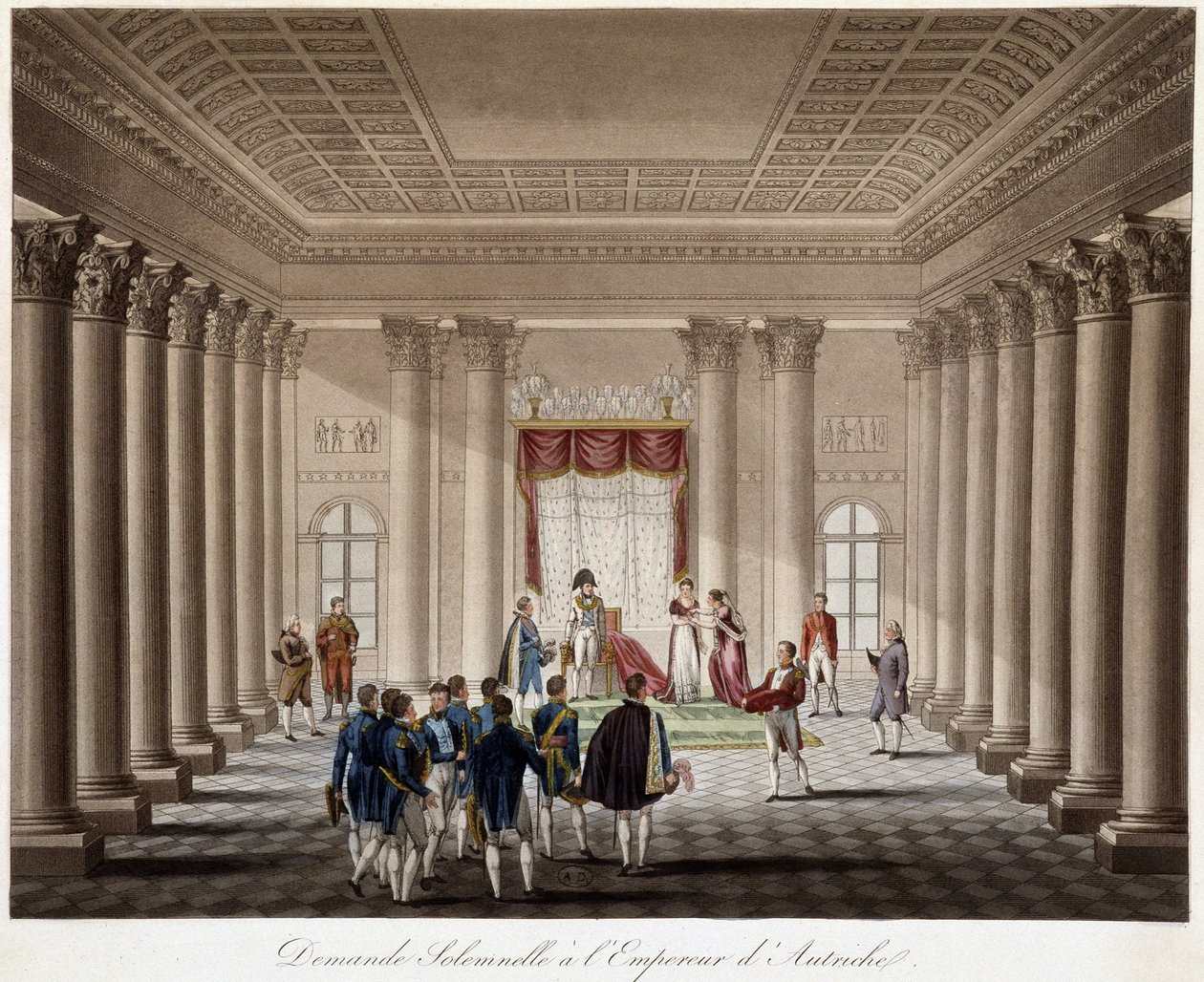Napoléon demande Marie Louise en mariage à l