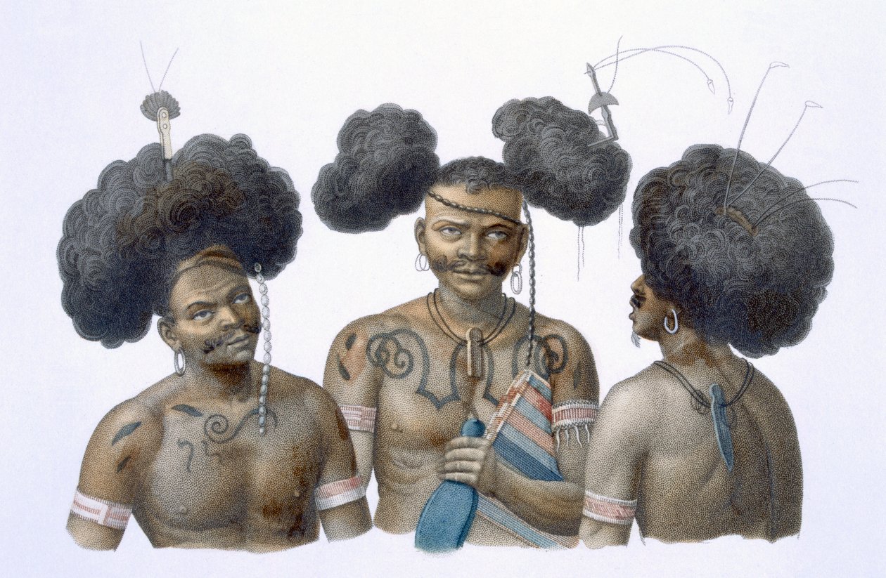 Indigènes de Nouvelle-Guinée, 1826 - French School