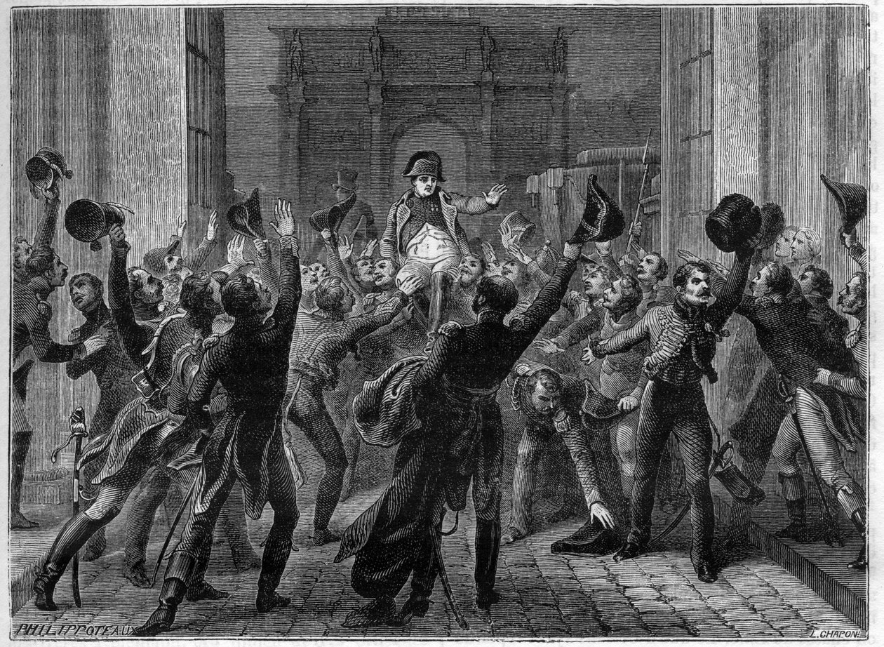 Paris, 20 mars 1815 - Napoléon Ier rentre aux Tuileries - Les Cent jours (100 jours) Rentrée de Napoléon aux Tuileries, le 20 mars 1815 - dans « Histoire de l
