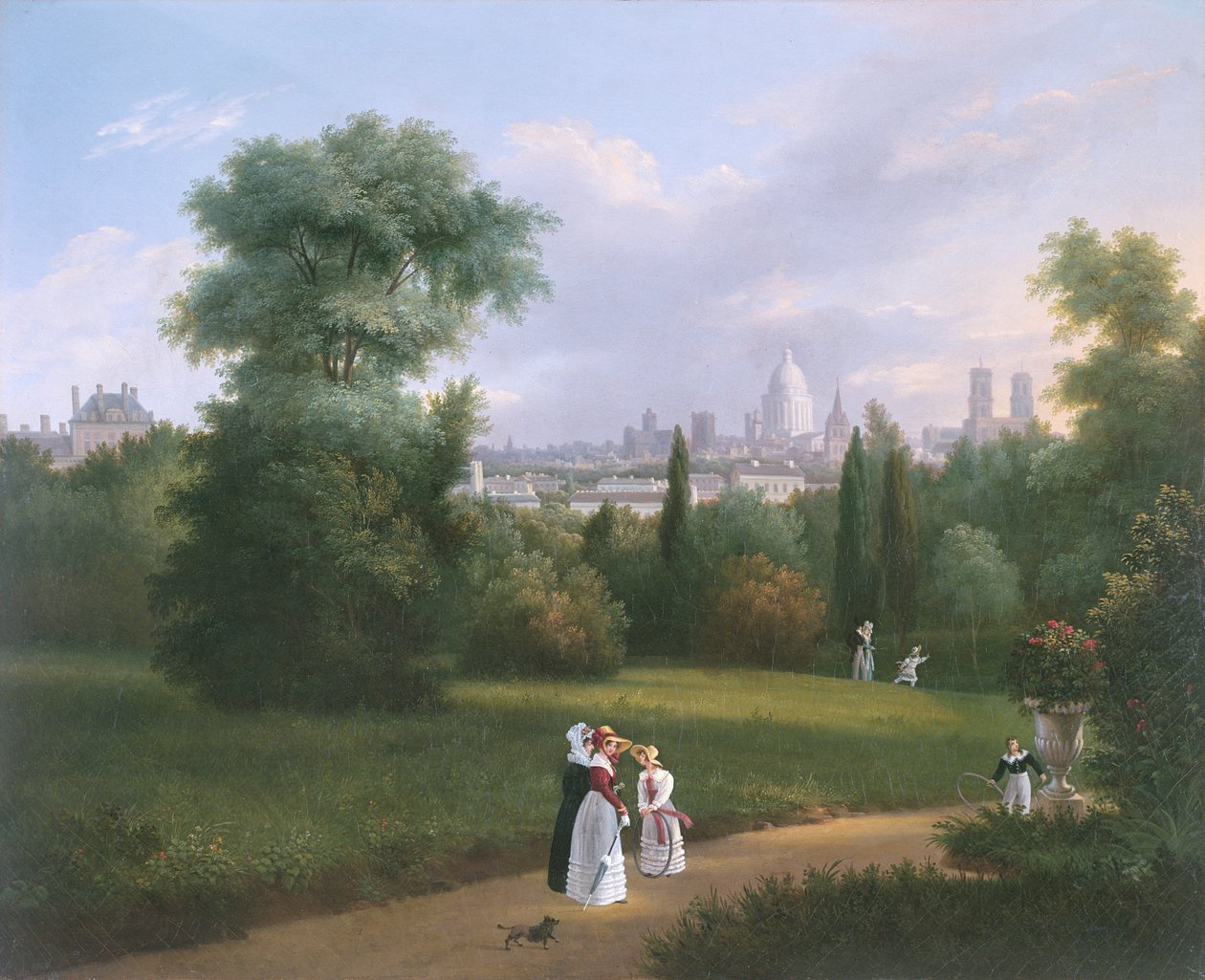 Paris depuis la Folie-Beaujon, vers 1830 - French School