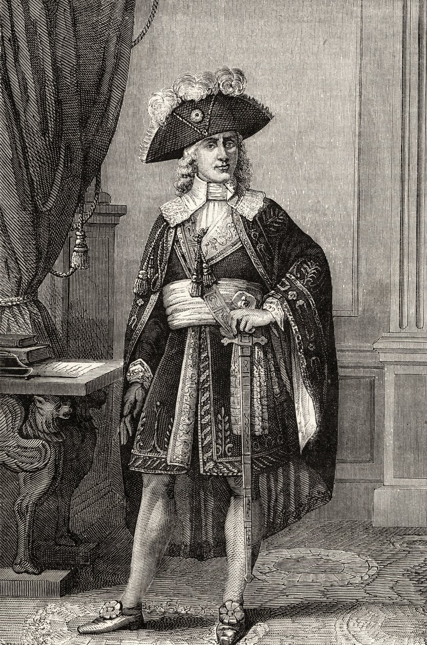 Paul François Jean Nicolas Comte de Barras (1755-1829), de "Histoire de la Révolution Française" par Louis Blanc - French School