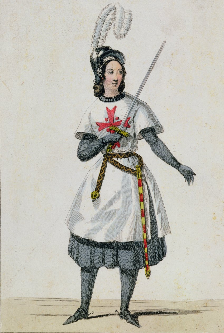 Pauline Garcia-Viardot (1821-1910) dans le rôle de Tancredi dans l