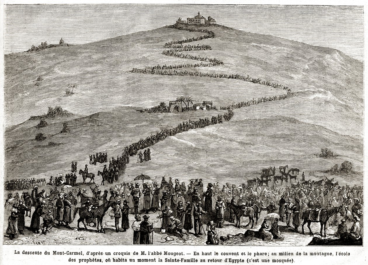 Pèlerinage de pénitence aux Lieux Saints du 25 avril au 8 juin 1882 (gravure) - French School