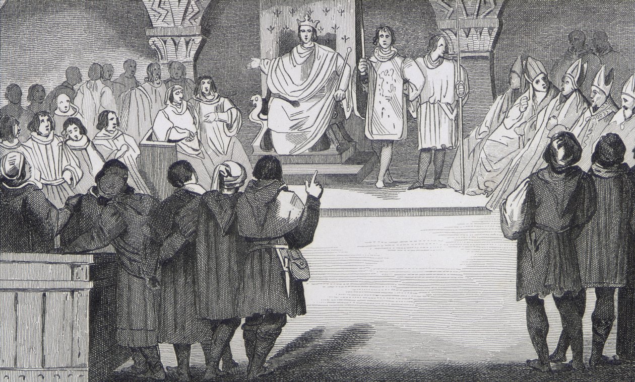Philippe IV (1268-1314) le Bel réunit les États généraux au Louvre, d