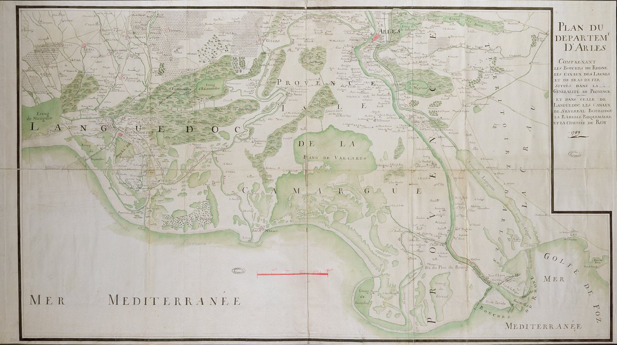 Plan des départements d