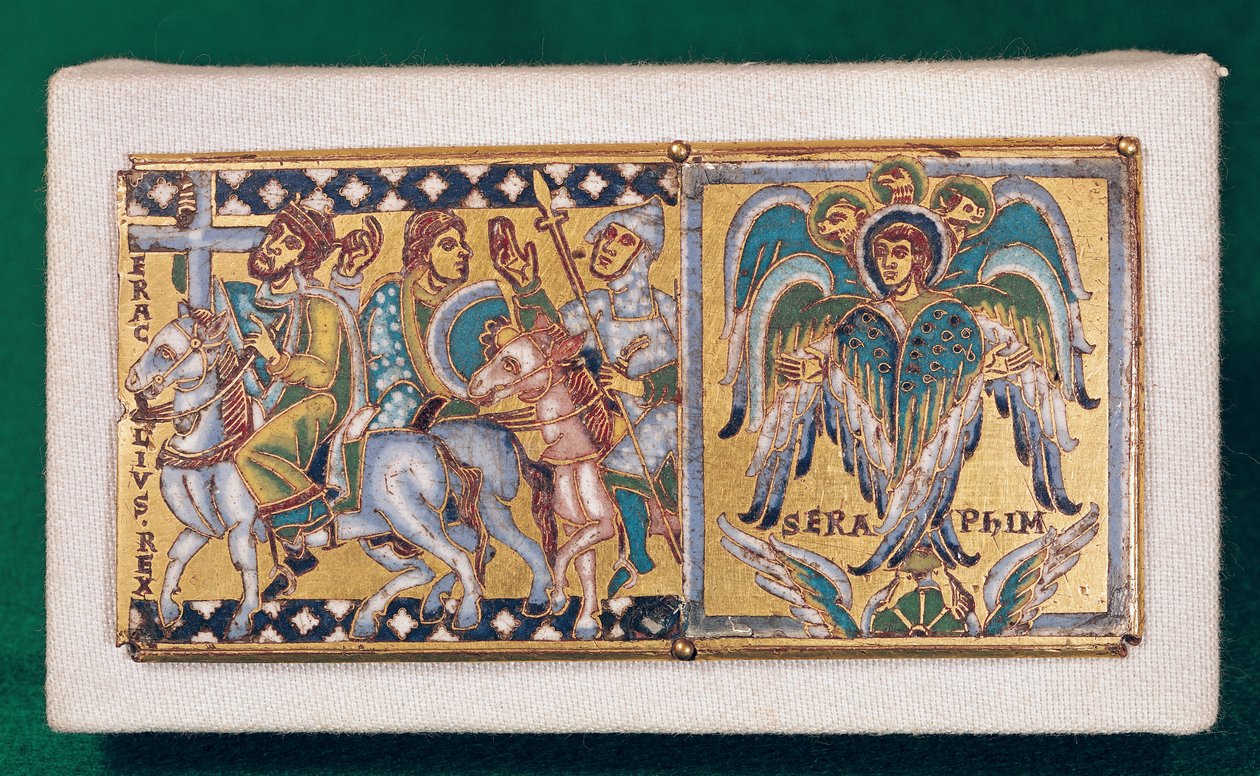 Plaque représentant Héraclius (c.575-641) et la Vision d