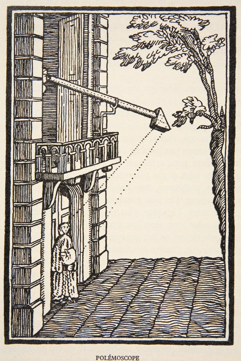 Polemoscope, copie par Boris Mestchersky, illustration de Histoire de la Nation Française, Sciences, Volumes I & II, par Gabriel Hanotaux, 1924 - French School