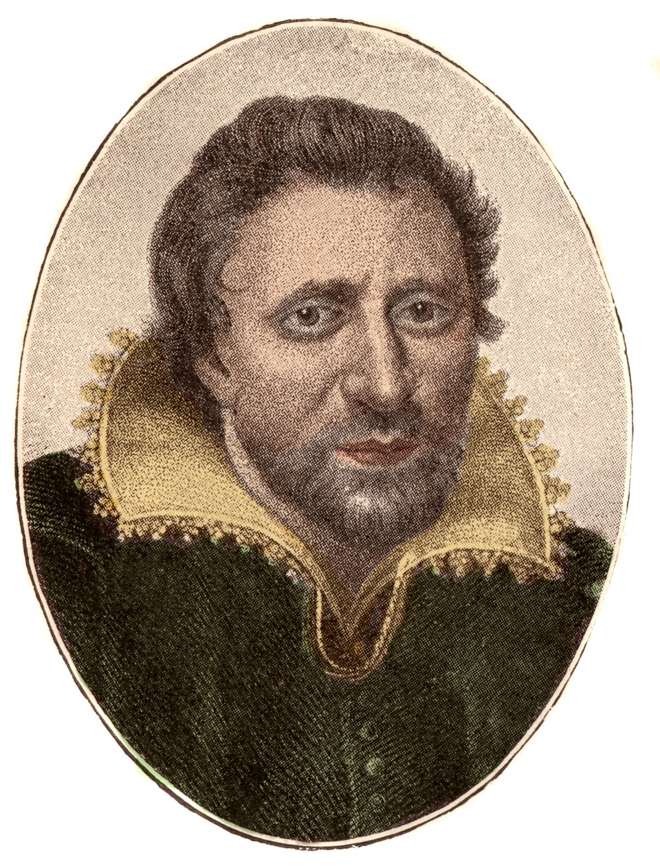 Portrait de Ben Jonson (1572-1637), auteur et dramaturge anglais - French School