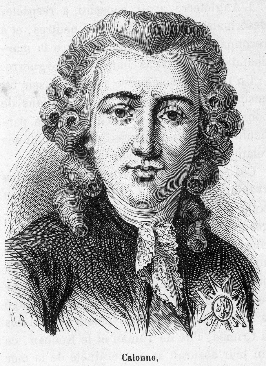 Portrait de Charles Alexandre de Calonne (1734-1802) - dans «Histoire de France» par Henri Martin - French School