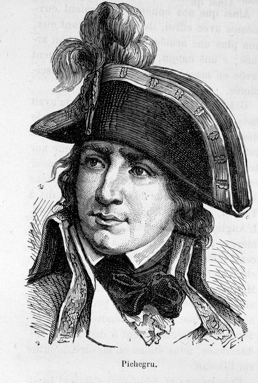 Portrait de Charles Pichegru, général français (1761-1804) - dans "L