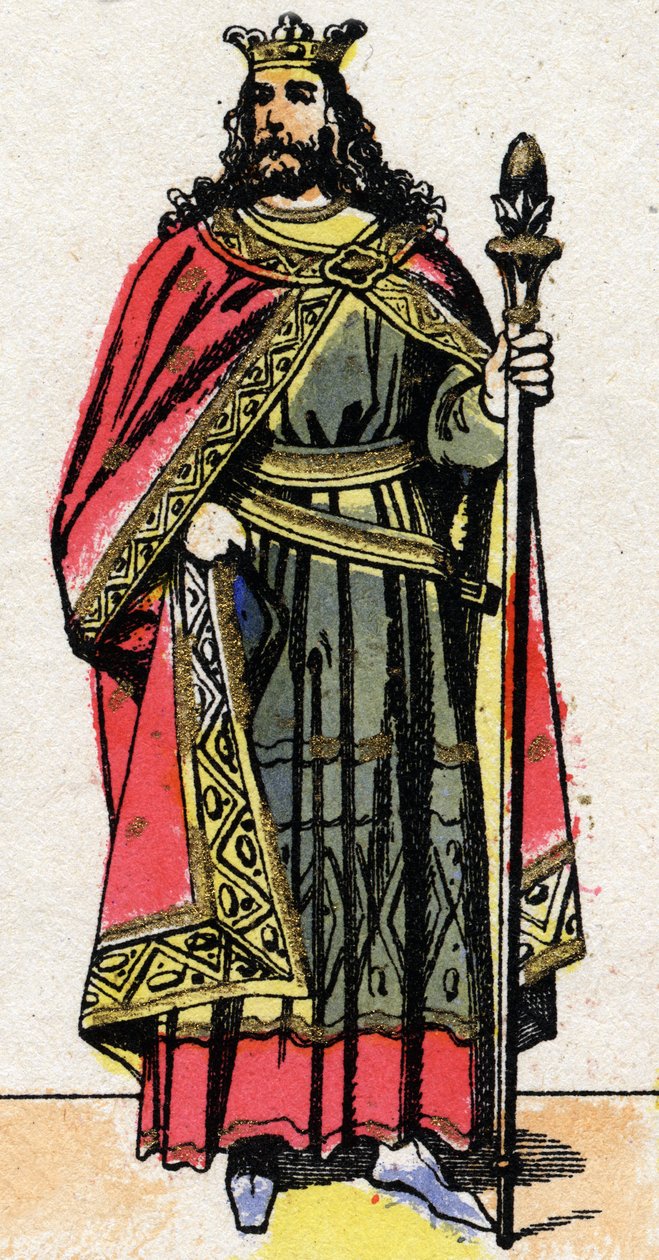 Portrait de Childebert II (v. 570 - 596), roi d