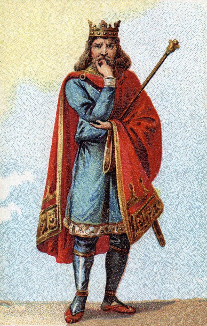 Portrait de Childéric II, roi des Francs de 670 à 673. - French School