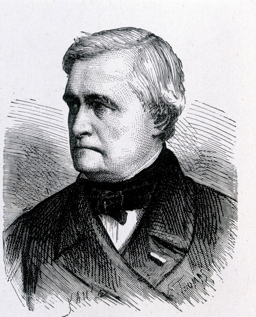 Portrait de Claude Pouillet, physicien français (1790 - 1868) - dans "Album de la Science; savants illustres; Grandes découvertes" 1896. - French School