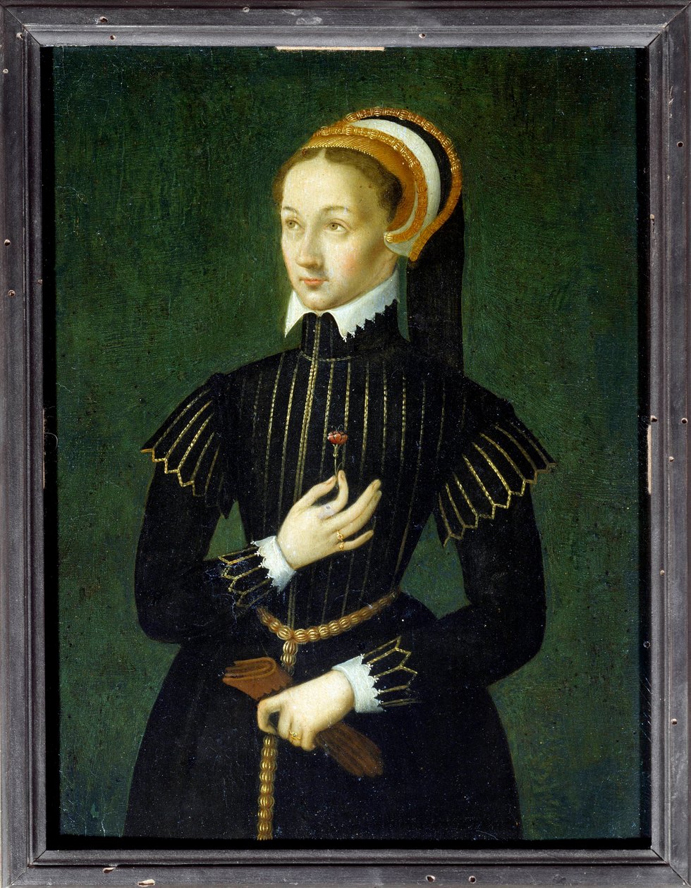Portrait de Claude de France (1499-1524) Reine de France et épouse de François Ier. Peinture anonyme du XVIe siècle. Chantilly, Musée Condé - French School