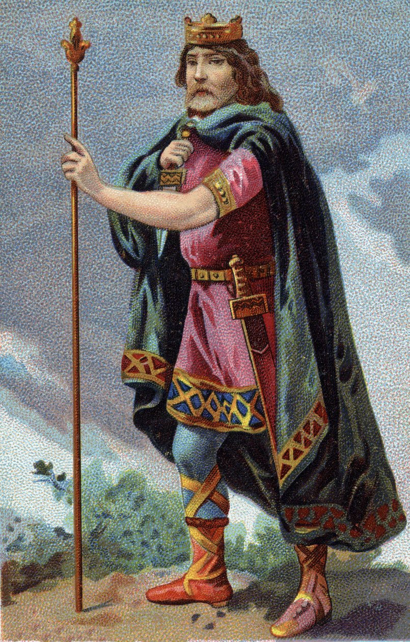 Portrait de Clotaire Ier, roi des Francs de 511 à 561). - French School