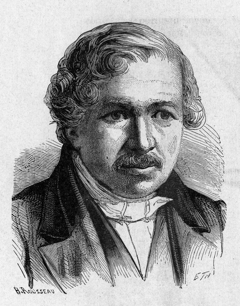 Portrait de Daguerre - dans « Album de la Science; savants illustres; Grandes découvertes » 1896 - French School