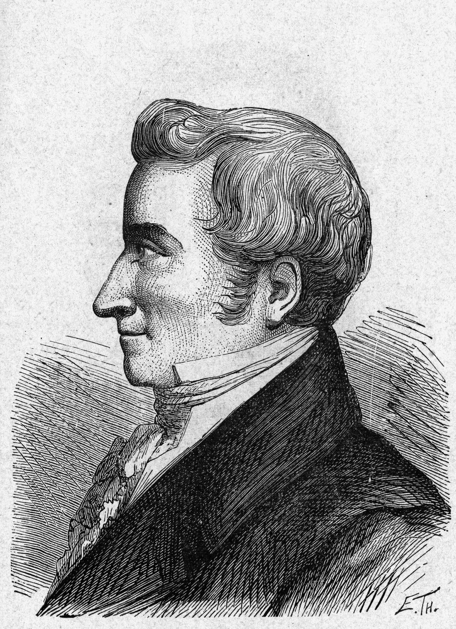 Portrait de J. M. Delpech - dans « Album de la Science; savants illustres; Grandes découvertes » 1896 - French School
