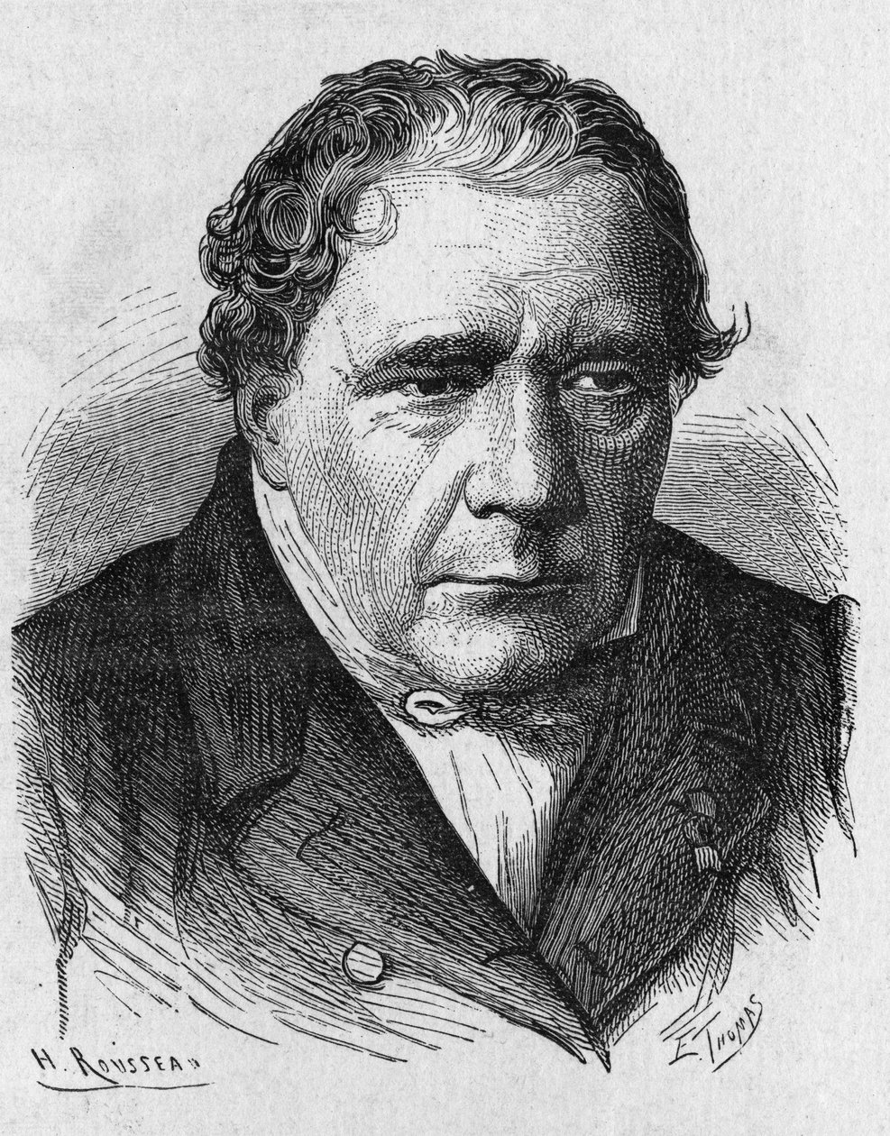 Portrait de Jacques Babinet (1794 - 1872), physicien et astronome français - dans « Album de la Science; savants illustres; Grandes découvertes » 1896. - French School