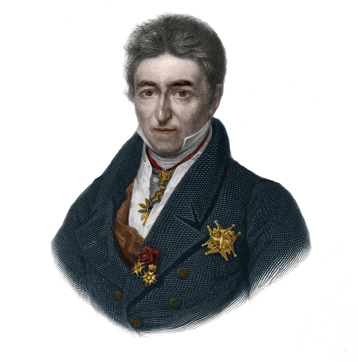 Portrait de Jean-Baptiste, comte de Villèle (1773-1854), homme politique français. dans « LIBRE DES SPORERS » par Louis de Cormenin Timon. 1842. Collection privée - French School