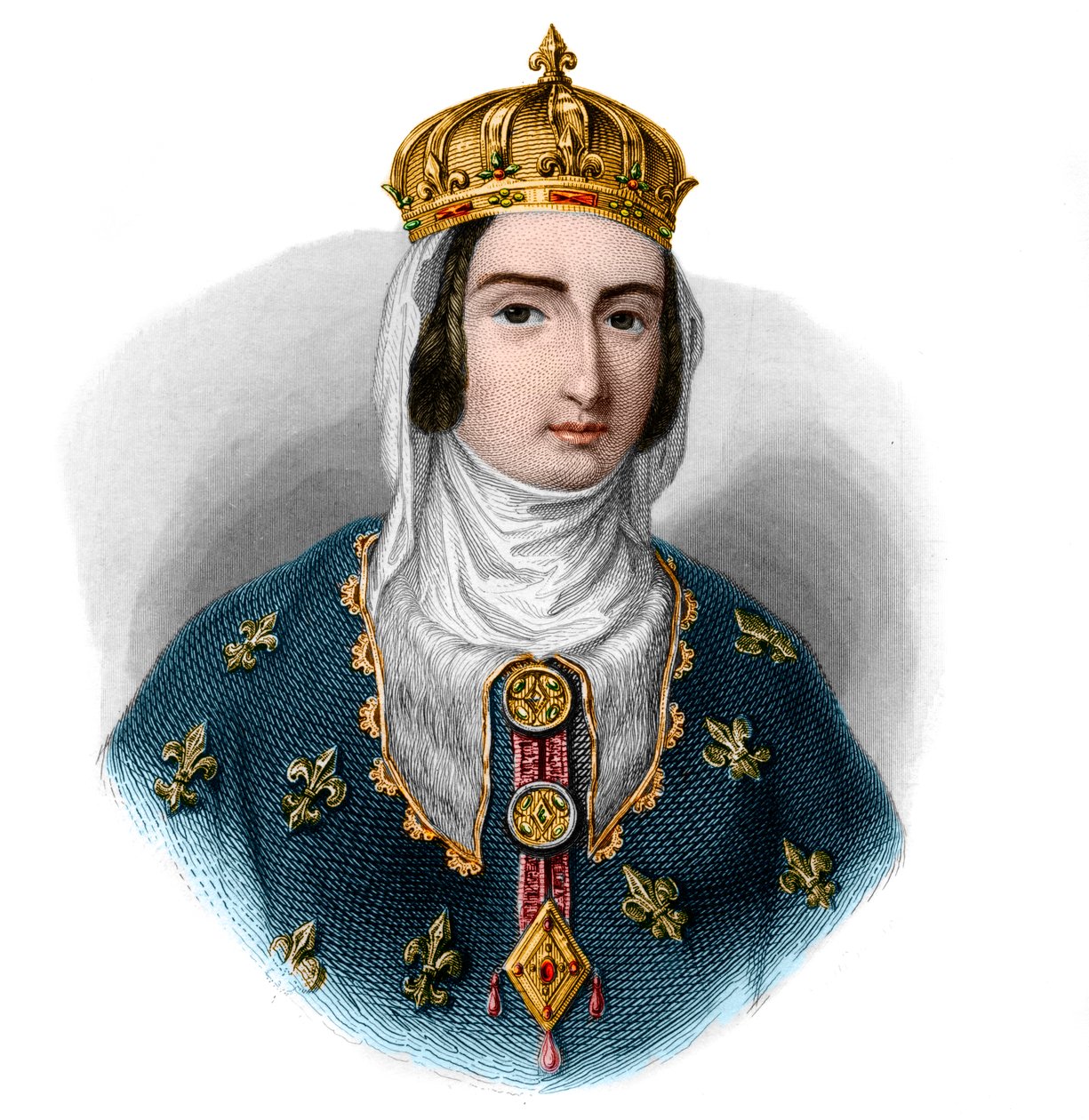 Portrait de Jeanne Ire de Navarre - French School