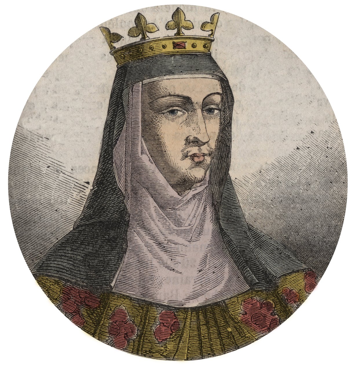 Portrait de Jeanne de France (1464-1505) (ou de Valois) Reine de France épouse de Louis XII - French School