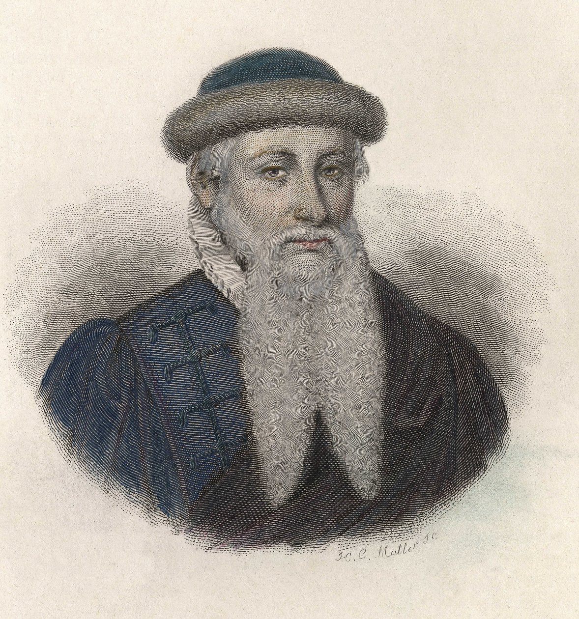 Portrait de Johannes Gensfleisch dit Gutenberg - French School