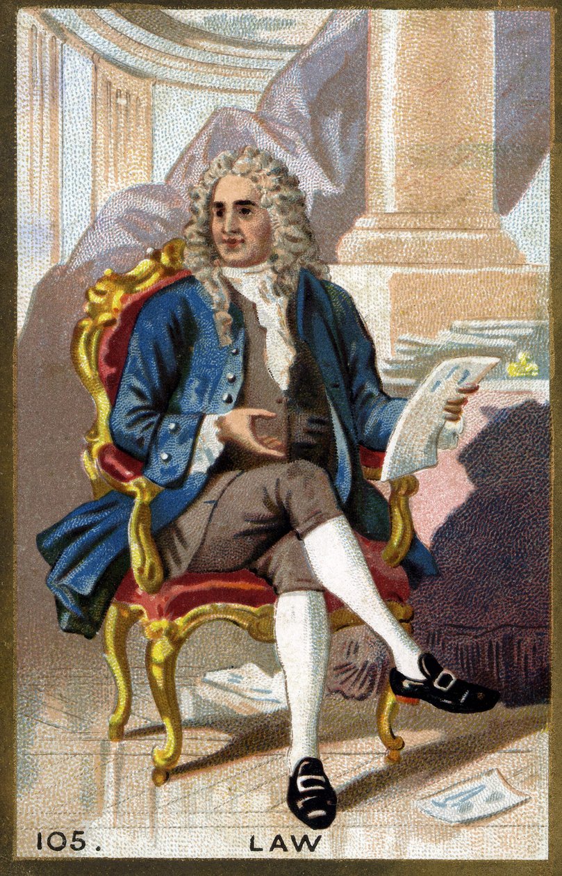 Portrait de John Law (1671-1729) - French School