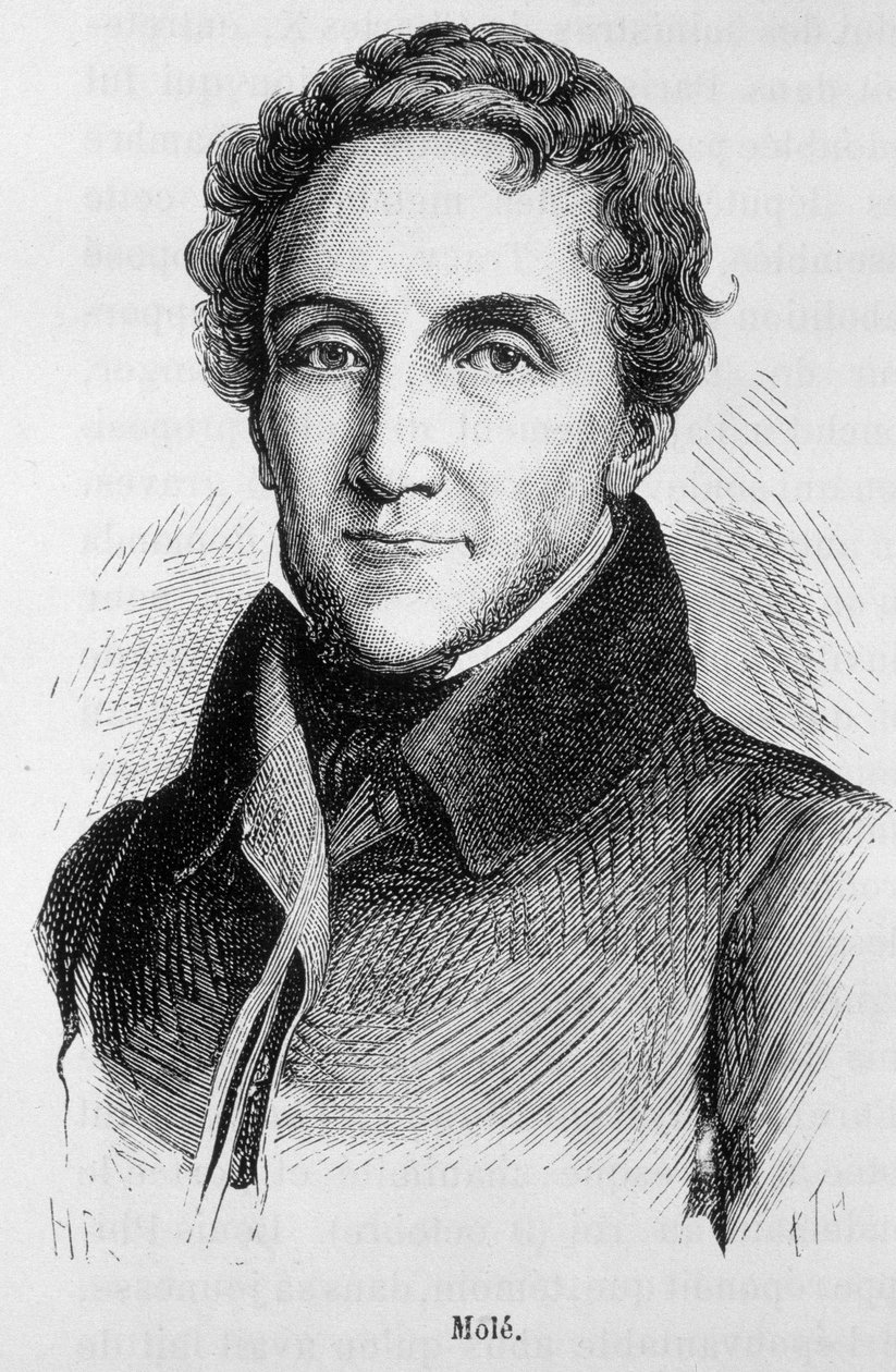 Portrait de Louis-Mathieu Molé - Portrait de Louis Mathieu, Comte de Molé (1781 - 1855), homme politique français - dans “L