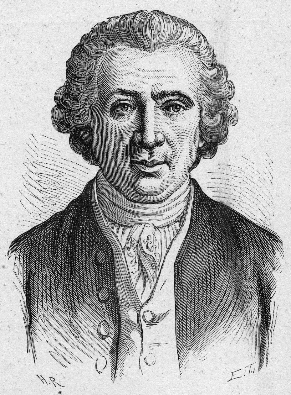 Portrait de Louis Jean Marie Daubenton, naturaliste français (1716-1800). Gravure de 1889. Collection privée. - French School