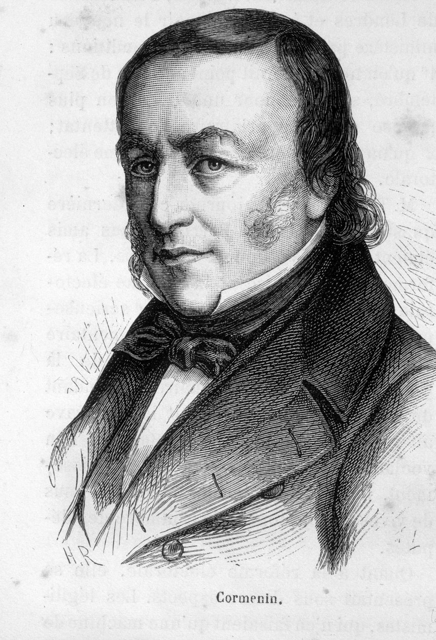 Portrait de Louis Marie de La Haye Vicomte de Cormenin - French School