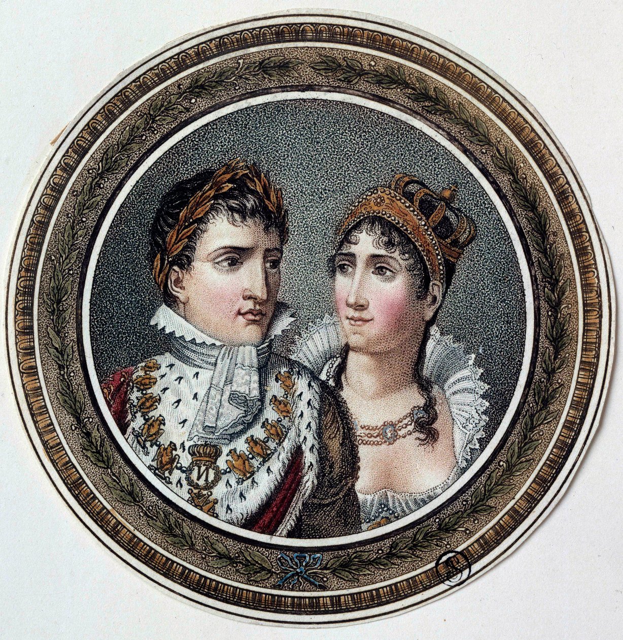 Portrait de Napoléon I (1769-1821) et Joséphine de Beauharnais (1763-1814) - French School