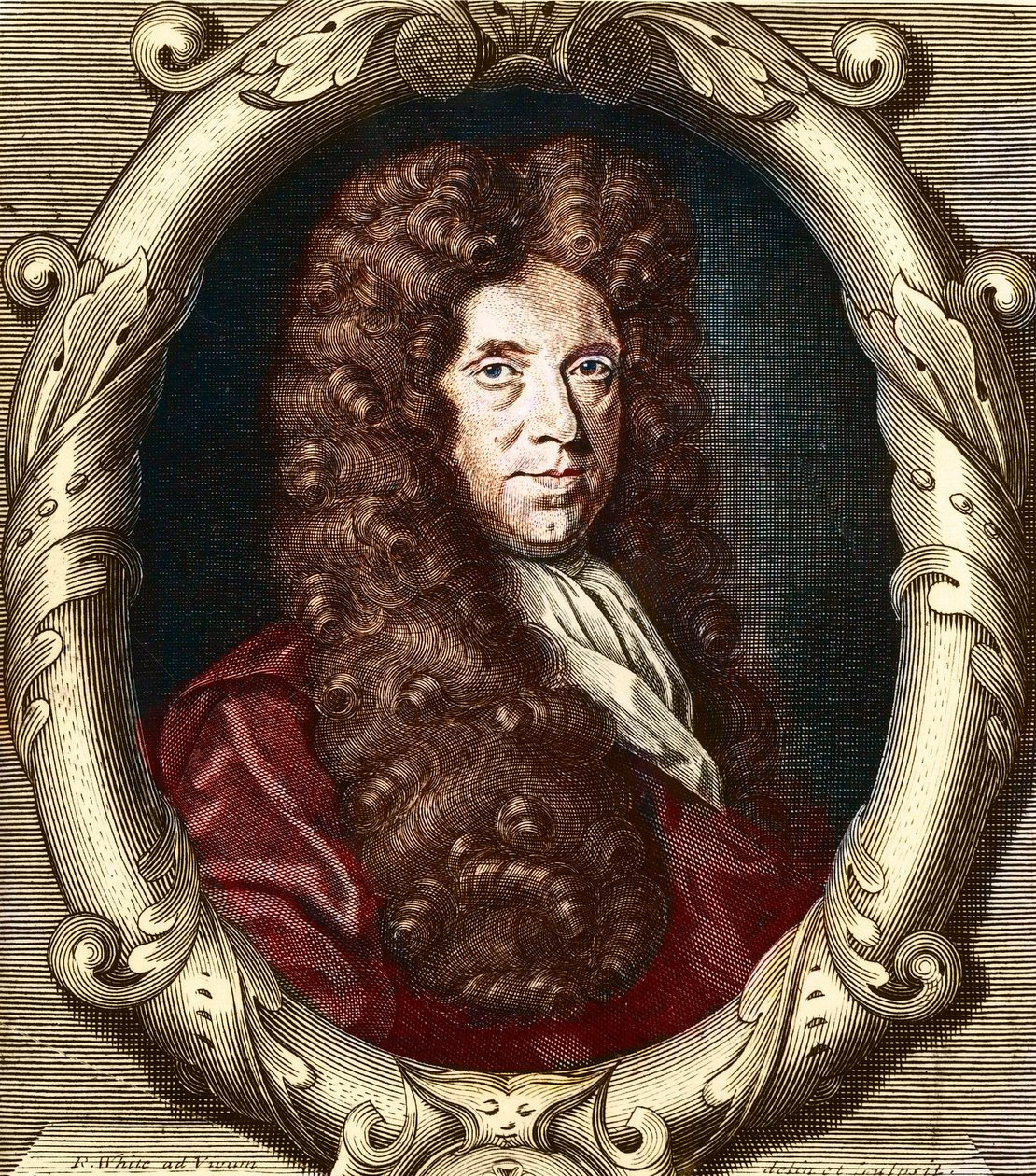 Portrait de Neremiah Grew (1641-1721), botaniste anglais - French School