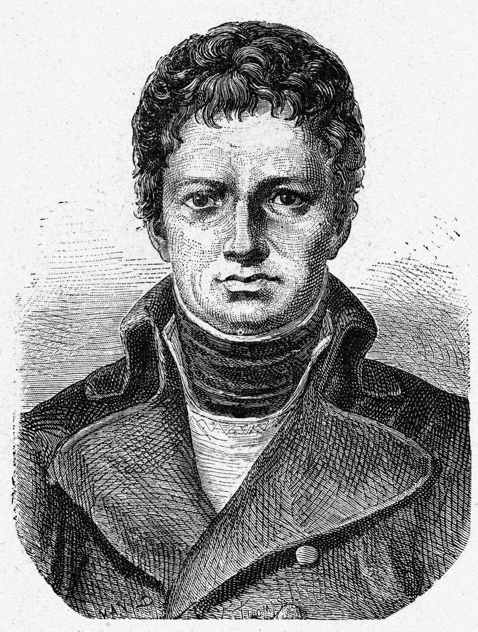 Portrait de Nicolas René Dufriche, Baron Desgenettes (1762 - 1837), médecin militaire français - dans « Album de la Science; savants illustres; Grandes découvertes » 1896. - French School