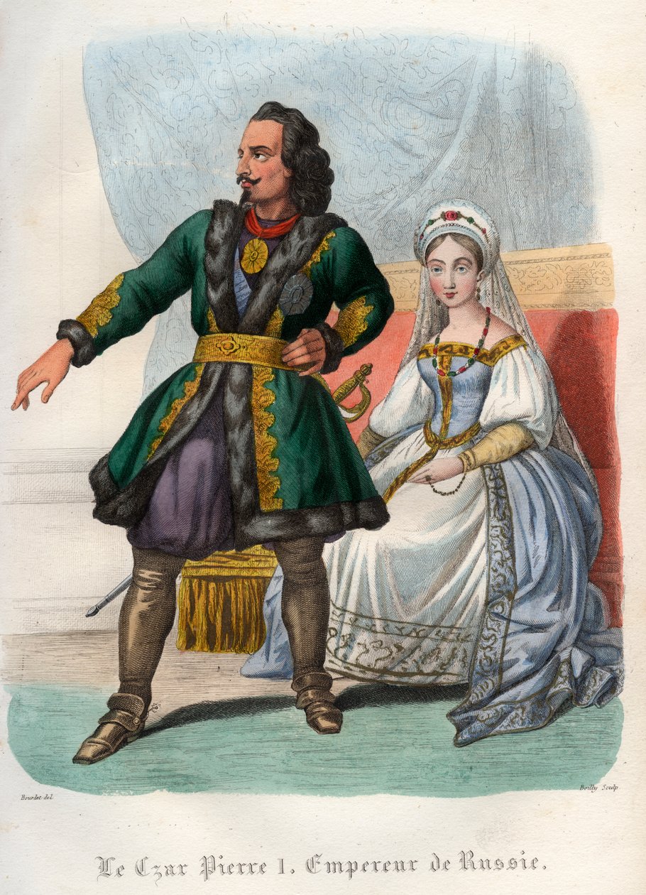 Portrait de Pierre Ier le Grand (1672-1725), tsar russe - French School