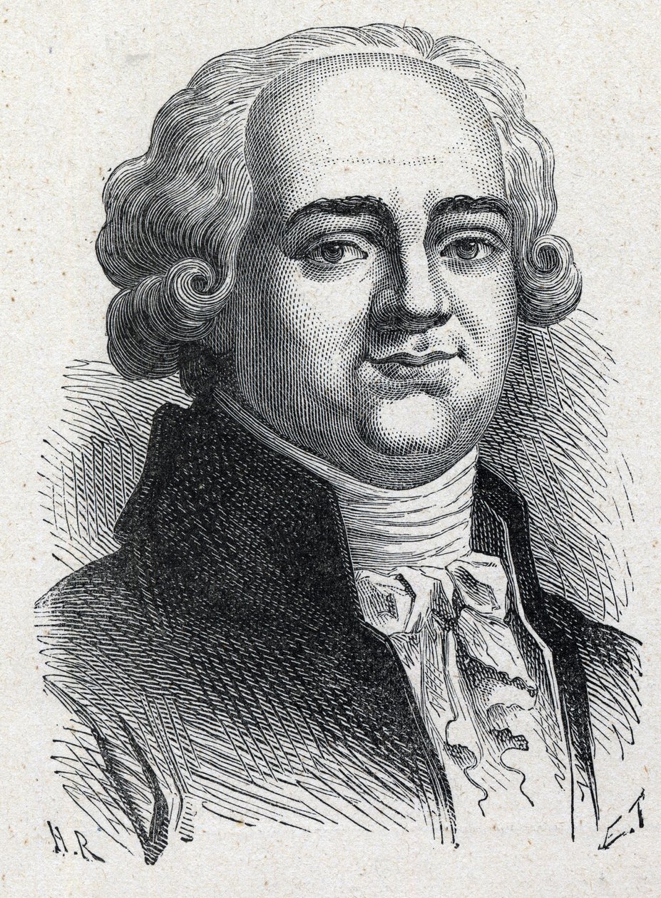Portrait de Pierre Louis Manuel, homme politique français (1751-1793) député de la Seine à la Convention nationale. Gravure de 1889. Collection privée. - French School
