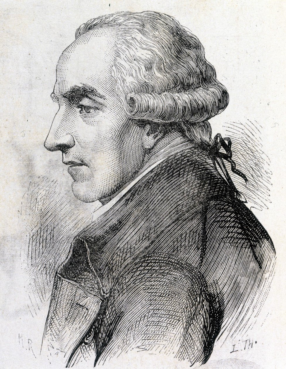 Portrait de Pierre Simon de Laplace (1747 - 1827), astronome, mathématicien et physicien français - dans « Album de la Science ; savants illustres ; Grandes découvertes » 1896 - French School