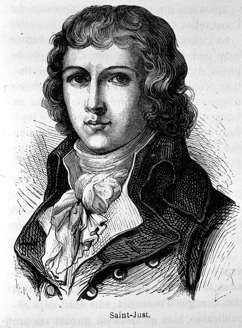 Portrait de Saint-Just (1767 - 1794) - dans « L
