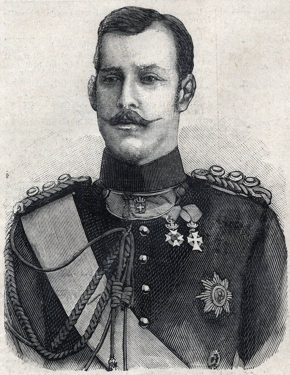 Portrait du prince héritier de Grèce (devenu Georges Ier de Grèce) - French School