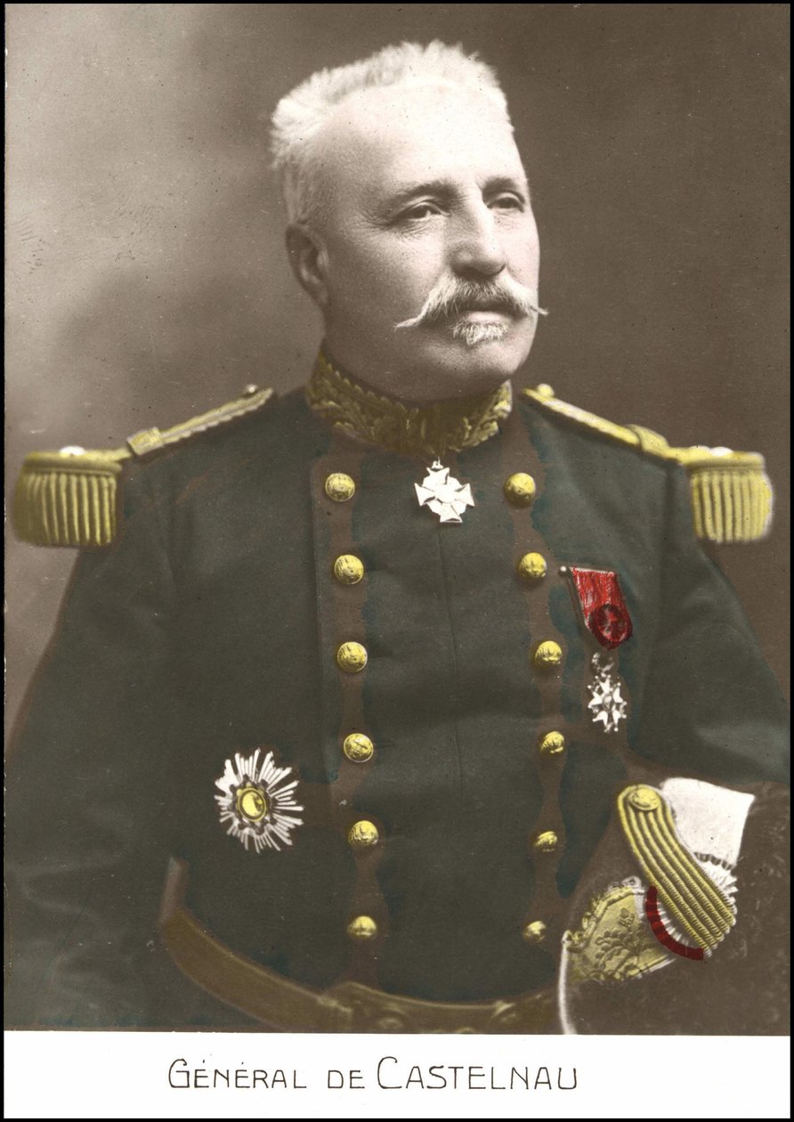 Portrait du général français Noël Édouard de Curieres de Castelnau (1851-1944). Carte postale du 20e siècle - French School