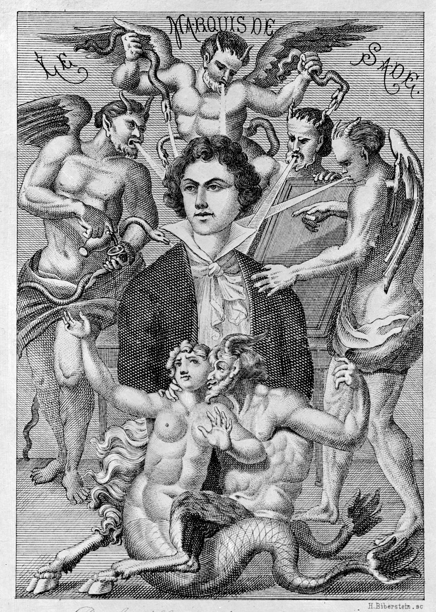 Portrait du marquis de Sade, frontispice de 