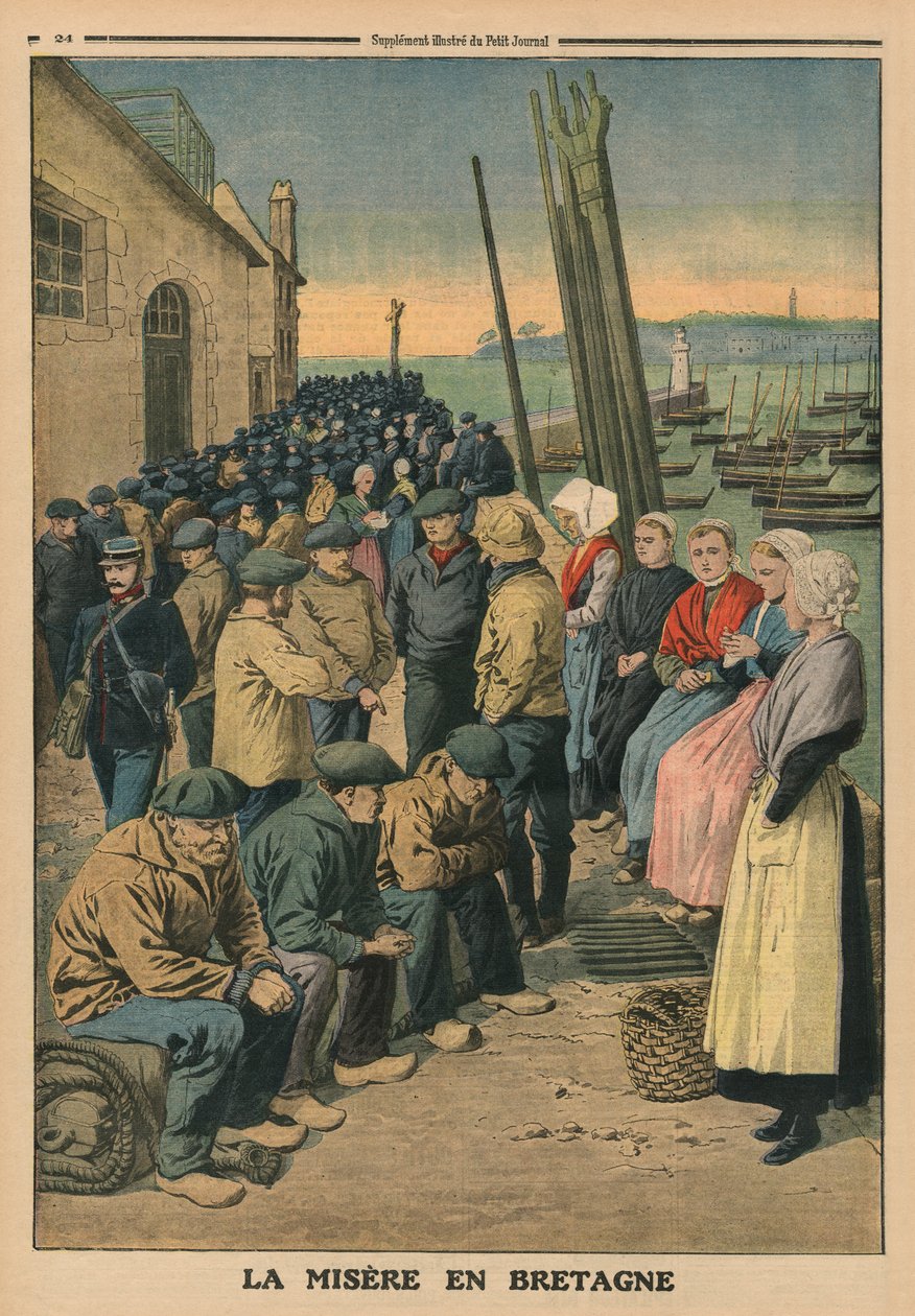 Pauvreté en Bretagne, illustration de couverture arrière de 