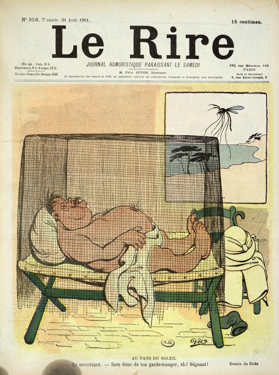 Protection contre les moustiques dans les colonies, de Le Rire, 31 août 1901 - French School